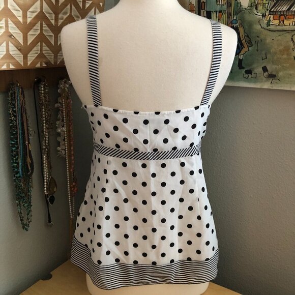Ann Taylor LOFT Polka Dot & Stripes Camisole - Picture 4 of 8
